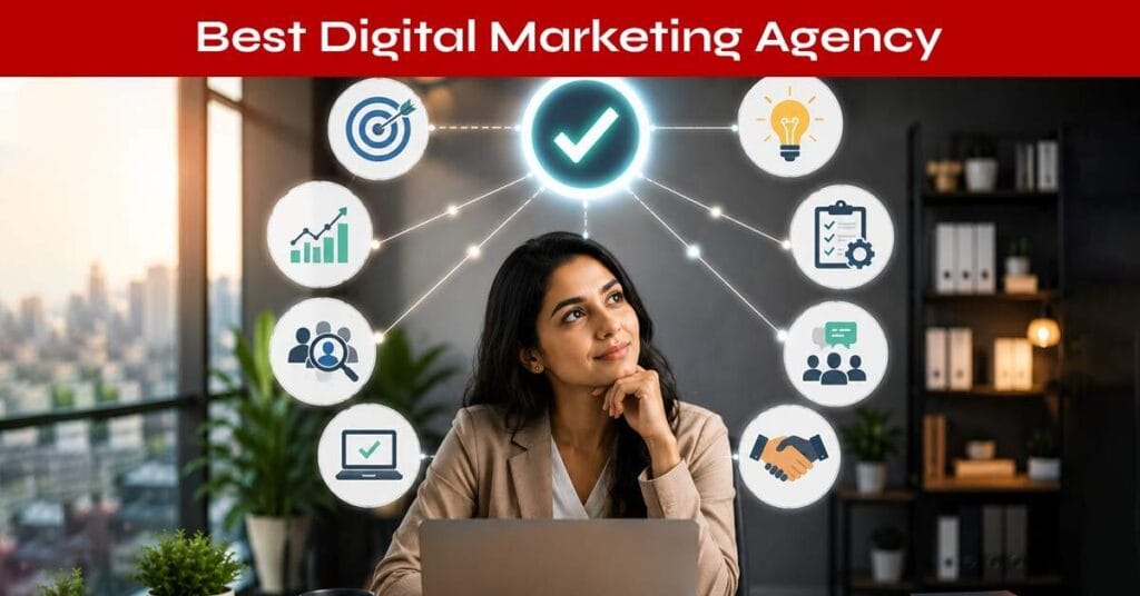 Step-by-step guide showing how to start digital marketing in Nepal, including learning SEO, social media marketing, content creation, PPC advertising, and using online platforms and training institutes for skill development.