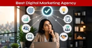 Step-by-step guide showing how to start digital marketing in Nepal, including learning SEO, social media marketing, content creation, PPC advertising, and using online platforms and training institutes for skill development.