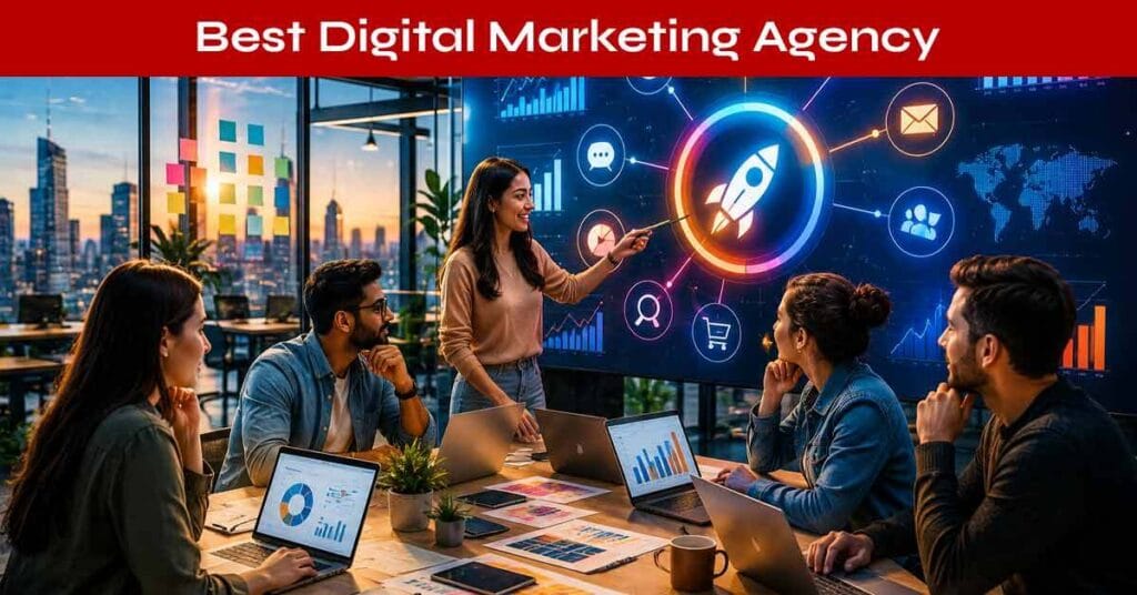 Best digital marketing agency in Nepal showcasing SEO services, social media marketing, content creation, PPC advertising, and online branding strategies for business growth.