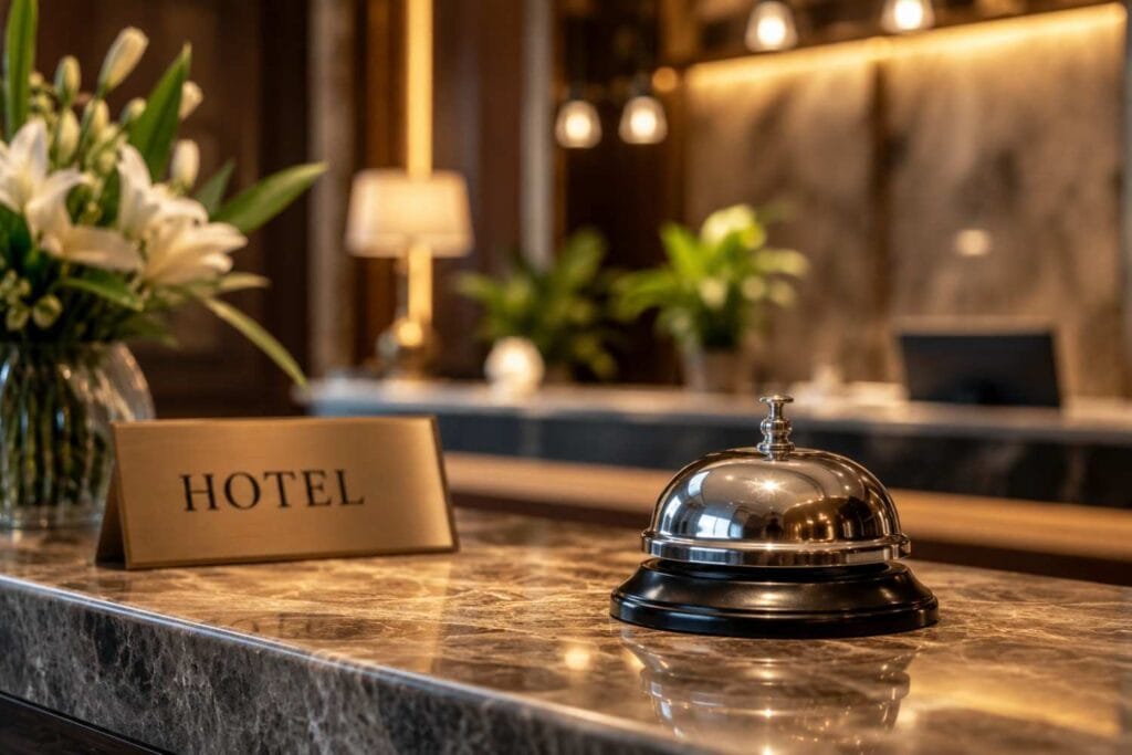 Luxury hotel reception showcasing hospitality marketing services by a digital marketing agency in Sydney